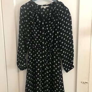 Ann Taylor Loft Black chiffon Dress